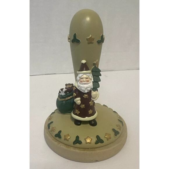 Vintage Christmas Angel & Santa Cookie Stamps Ceramic Baking Molds Set - Picture 3 of 11